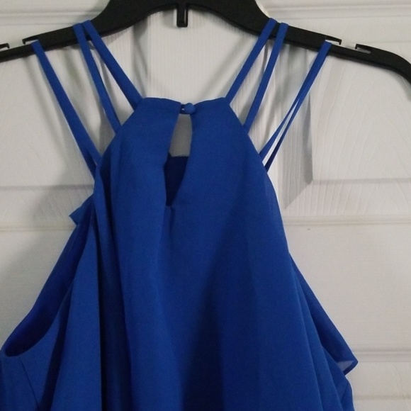 M Blue Ruffle Tank Dress - Picture 5 of 7
